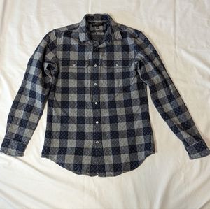 Banana Republic Slim Fit Navy and Grey Button Down